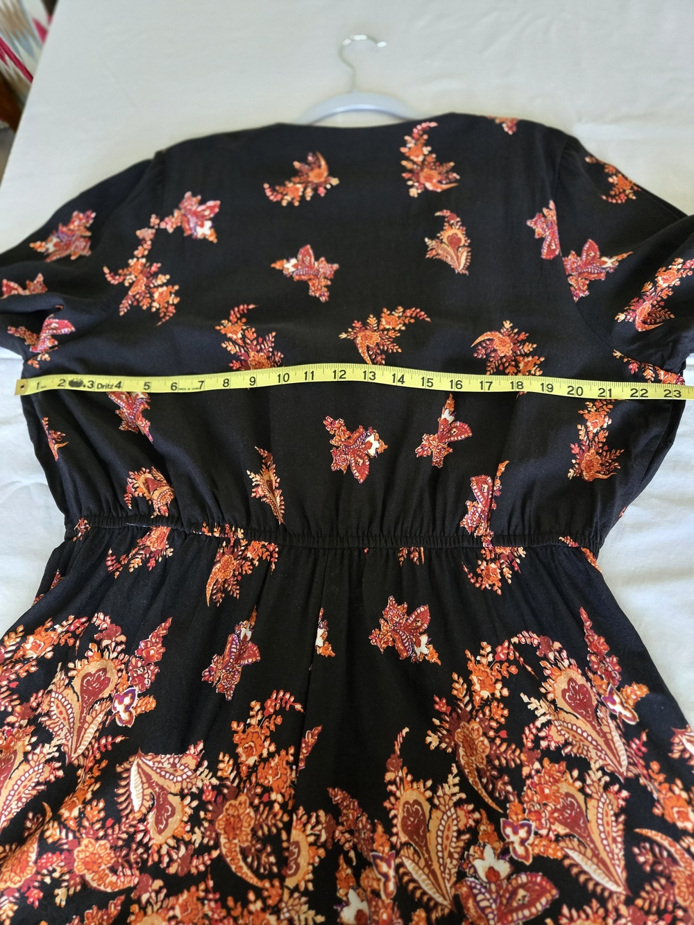 City Chic Black/Gold/Orange Romper - Picture 6 of 10